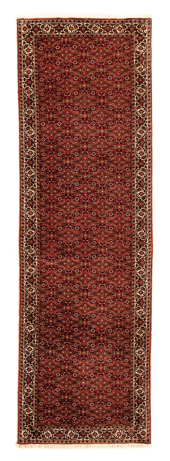 Tapis de couloir Tapis persan - Bidjar - 293 x 84 cm - rouge foncé