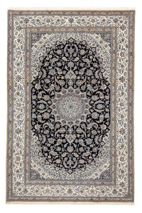 Tapis persan - Nain - Premium - 301 x 201 cm - bleu foncé