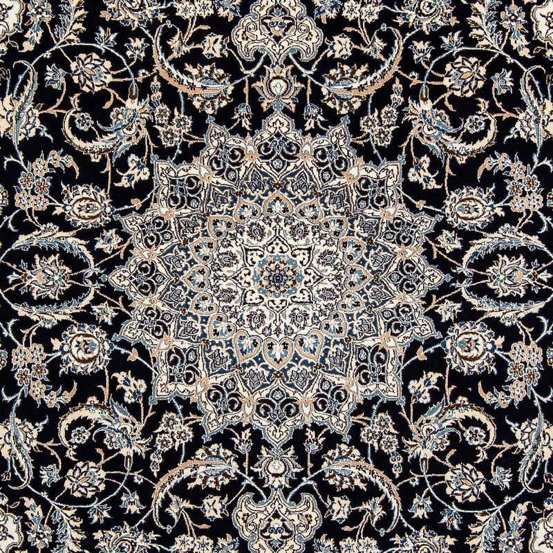 Tapis persan - Nain - Premium - 301 x 201 cm - bleu foncé