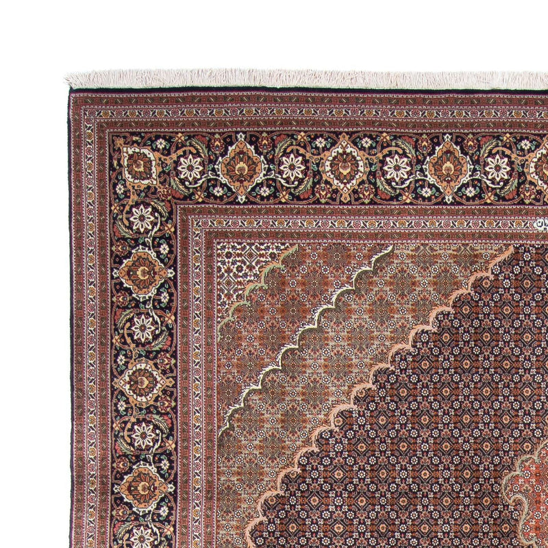 Tapis persan - Tabriz - 310 x 202 cm - bleu foncé