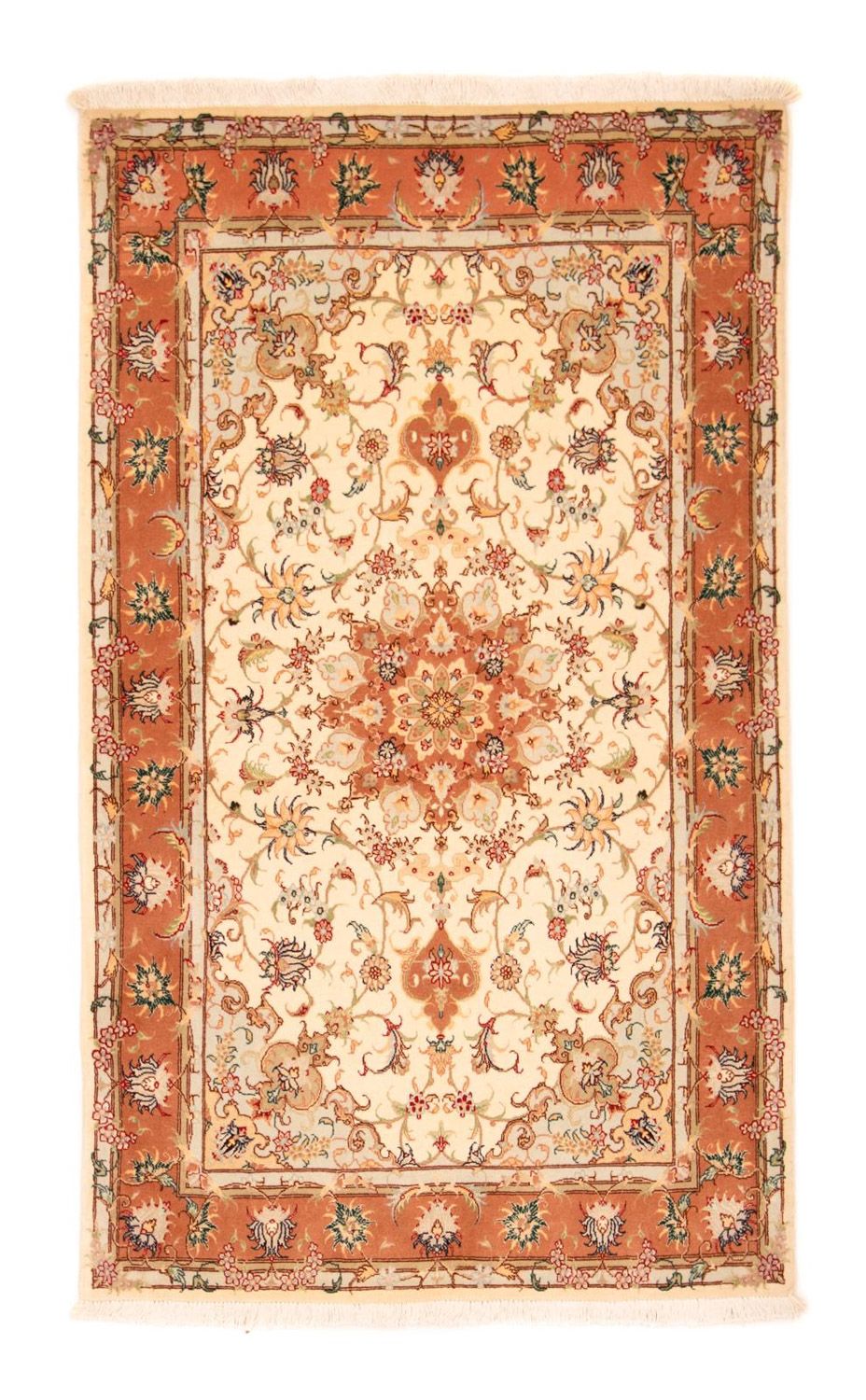 Tapis persan - Tabriz - Royal - 141 x 98 cm - beige