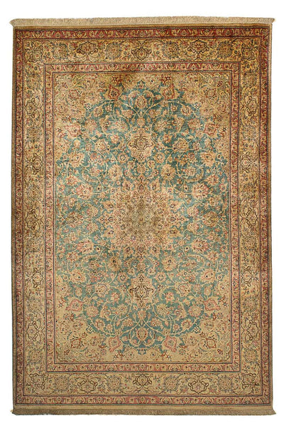Tapis de Qom en soie Tapis 132x216cm - Tapis persan