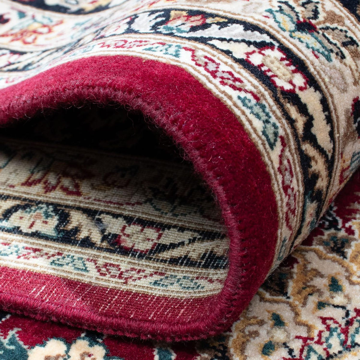 Tapis vintage - 305 x 244 cm - rouge foncé