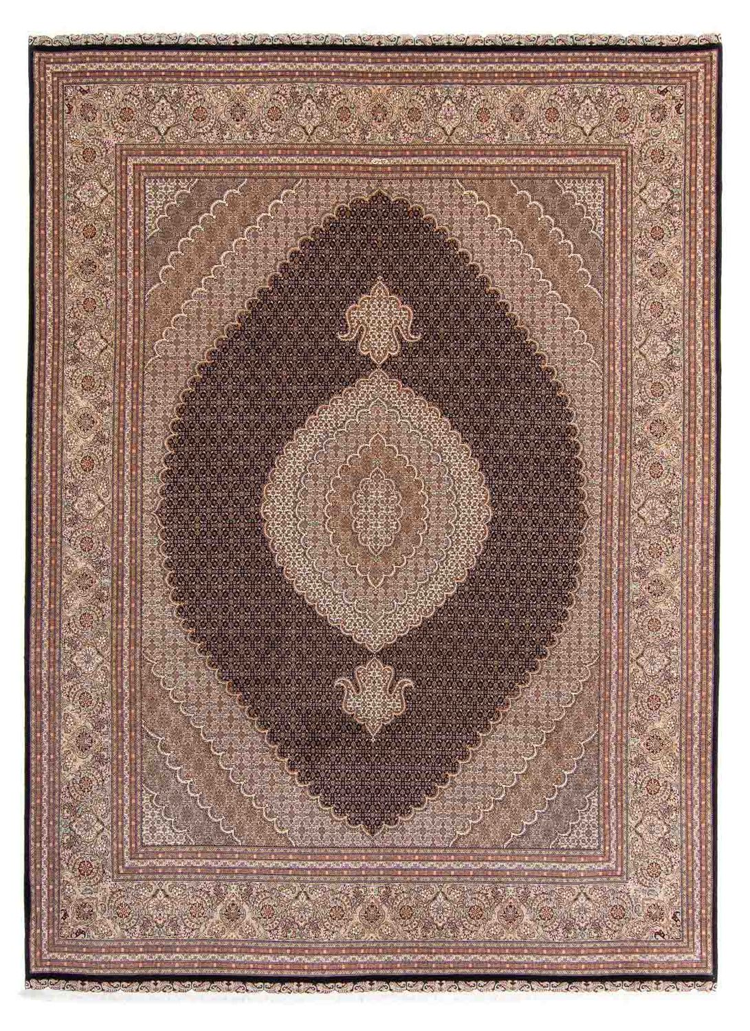 Tapis persan - Tabriz - 354 x 253 cm - marron clair