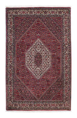 Tapis persan - Bidjar - 212 x 132 cm - rouge clair