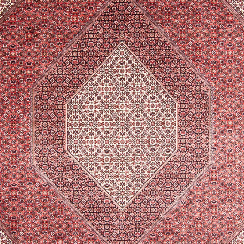 Tapis persan - Bidjar - 355 x 248 cm - rouge clair