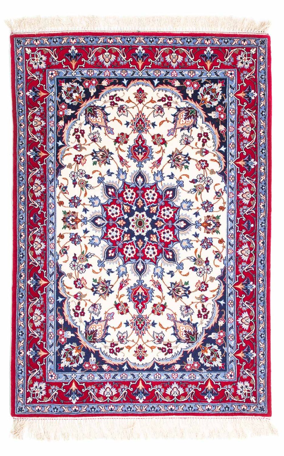Tapis persan - Isfahan - Premium - 128 x 83 cm - beige