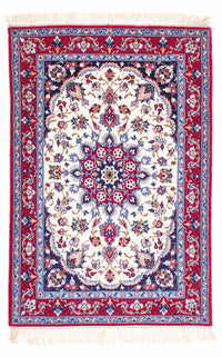 Tapis persan - Isfahan - Premium - 128 x 83 cm - beige