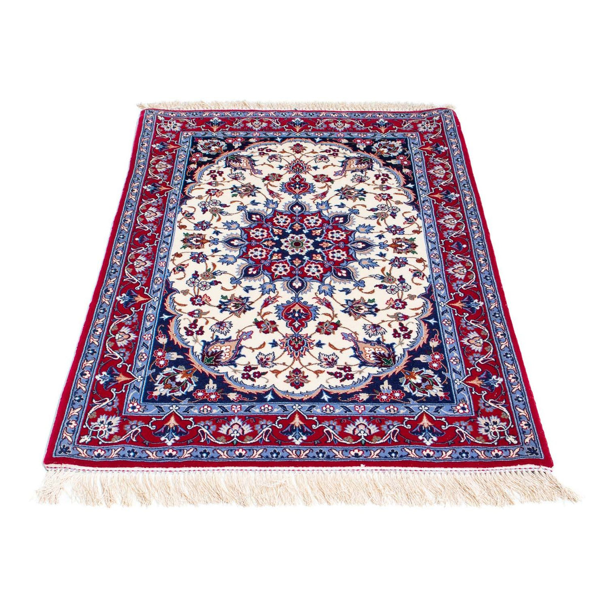 Tapis persan - Isfahan - Premium - 128 x 83 cm - beige