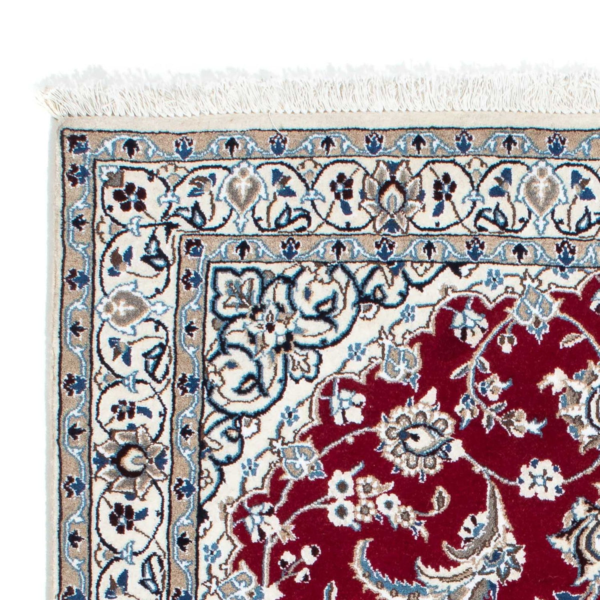 Tapis persan - Nain - Royal - 171 x 112 cm - rouge foncé