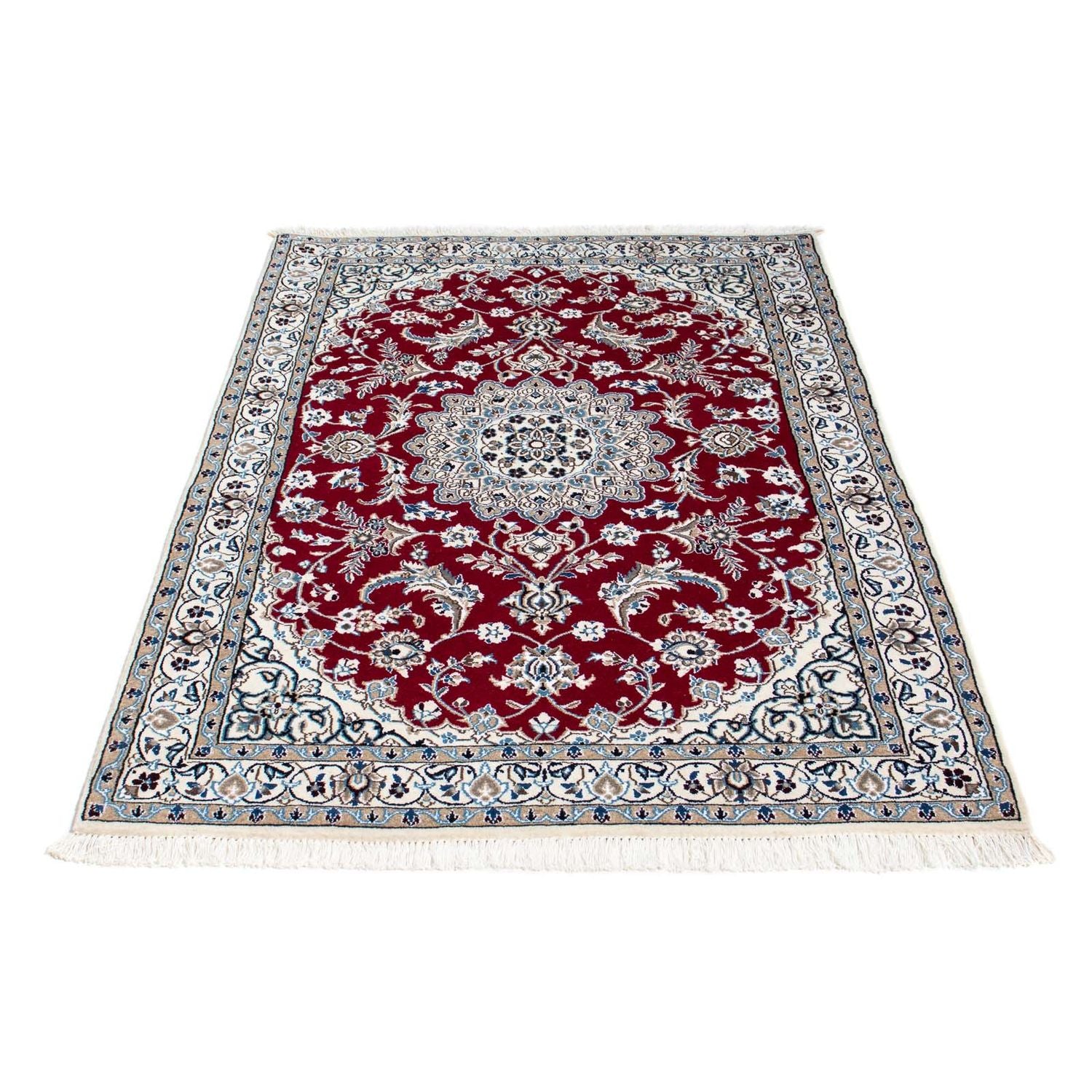 Tapis persan - Nain - Royal - 171 x 112 cm - rouge foncé