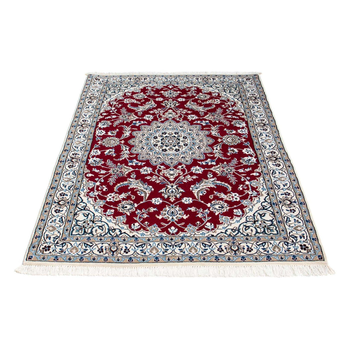 Tapis persan - Nain - Royal - 171 x 112 cm - rouge foncé