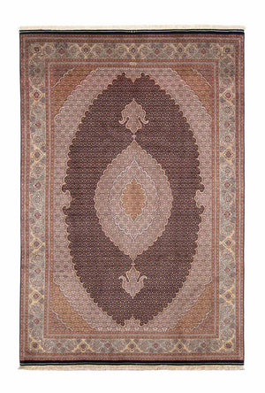 Tapis persan - Tabriz - 298 x 198 cm - marron clair