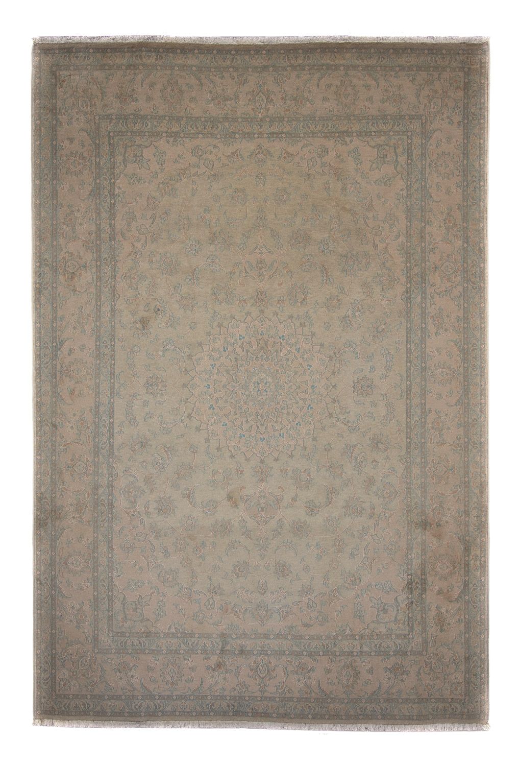 Tapis persan - Nain - Royal - 351 x 250 cm - marron clair