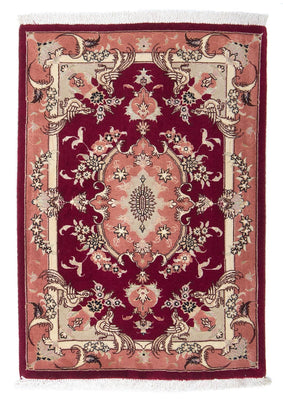 Tapis persan - Tabriz - Royal - 85 x 61 cm - rouge foncé