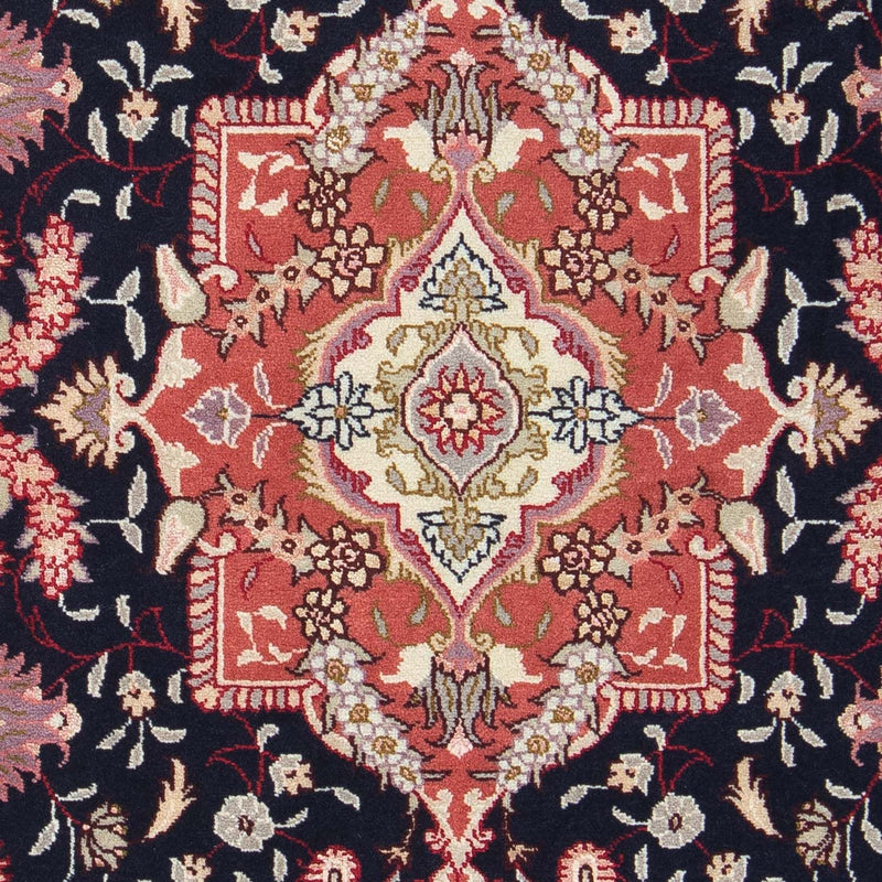Tapis persan - Tabriz - Royal - 90 x 61 cm - bleu foncé
