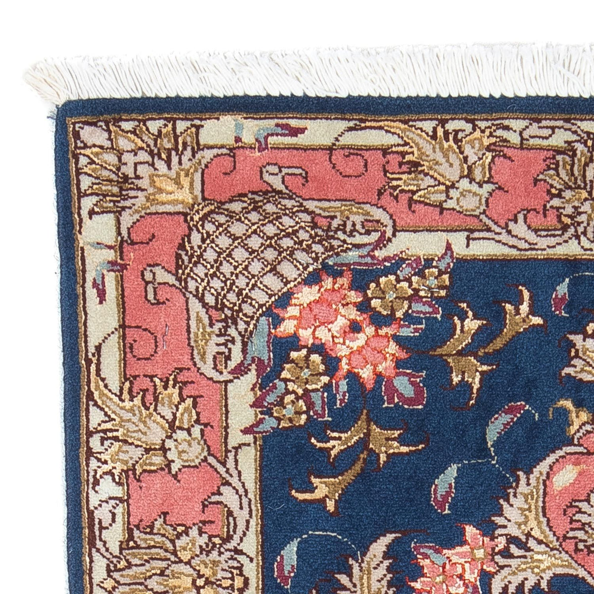 Tapis persan - Tabriz - Royal - 82 x 58 cm - bleu foncé