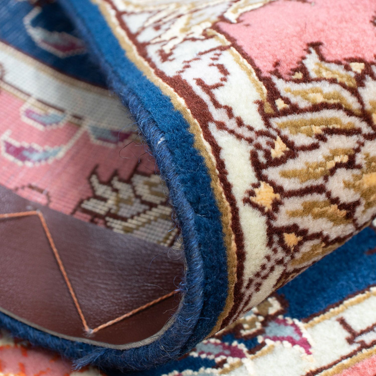 Tapis persan - Tabriz - Royal - 82 x 58 cm - bleu foncé