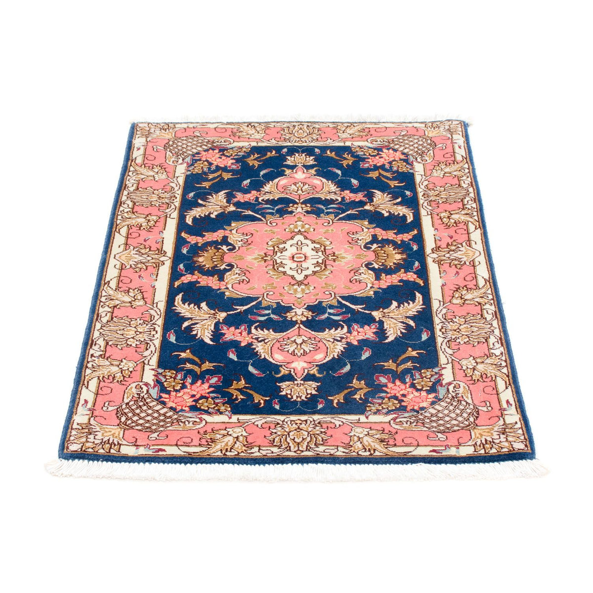 Tapis persan - Tabriz - Royal - 82 x 58 cm - bleu foncé