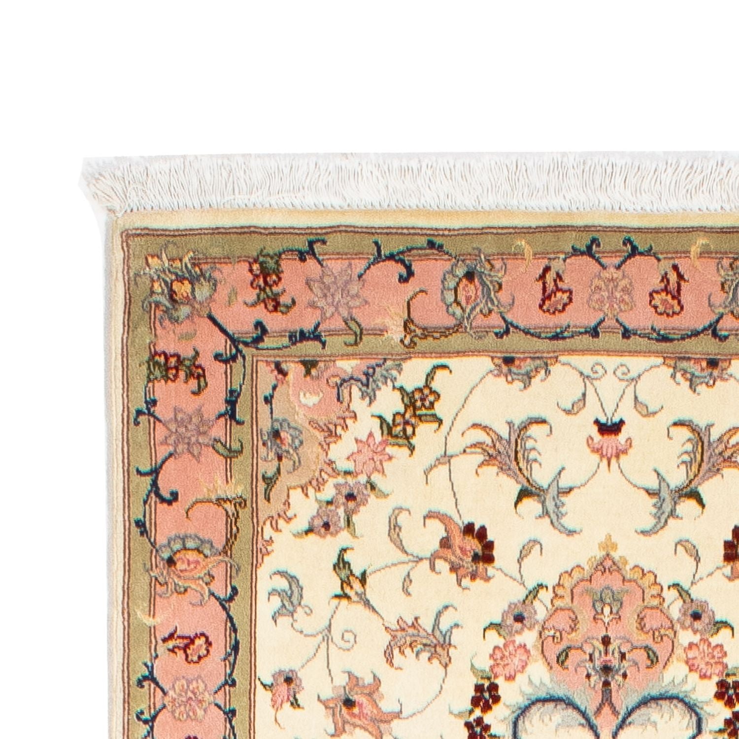 Tapis de couloir Tapis persan - Tabriz - Royal - 300 x 74 cm - beige