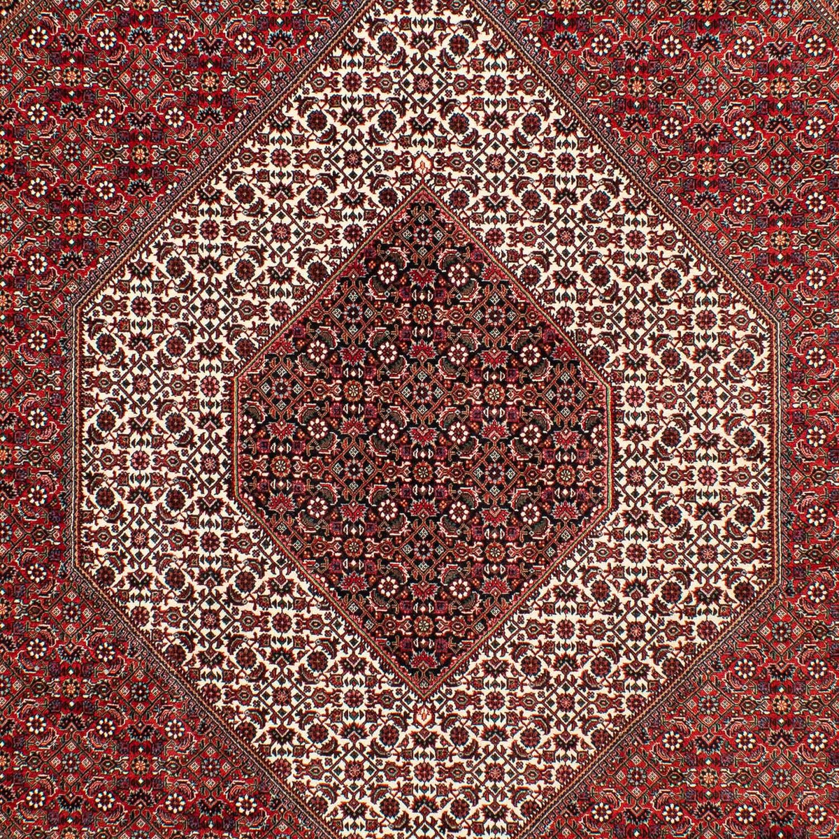 Tapis persan - Bidjar - 302 x 203 cm - rouge foncé