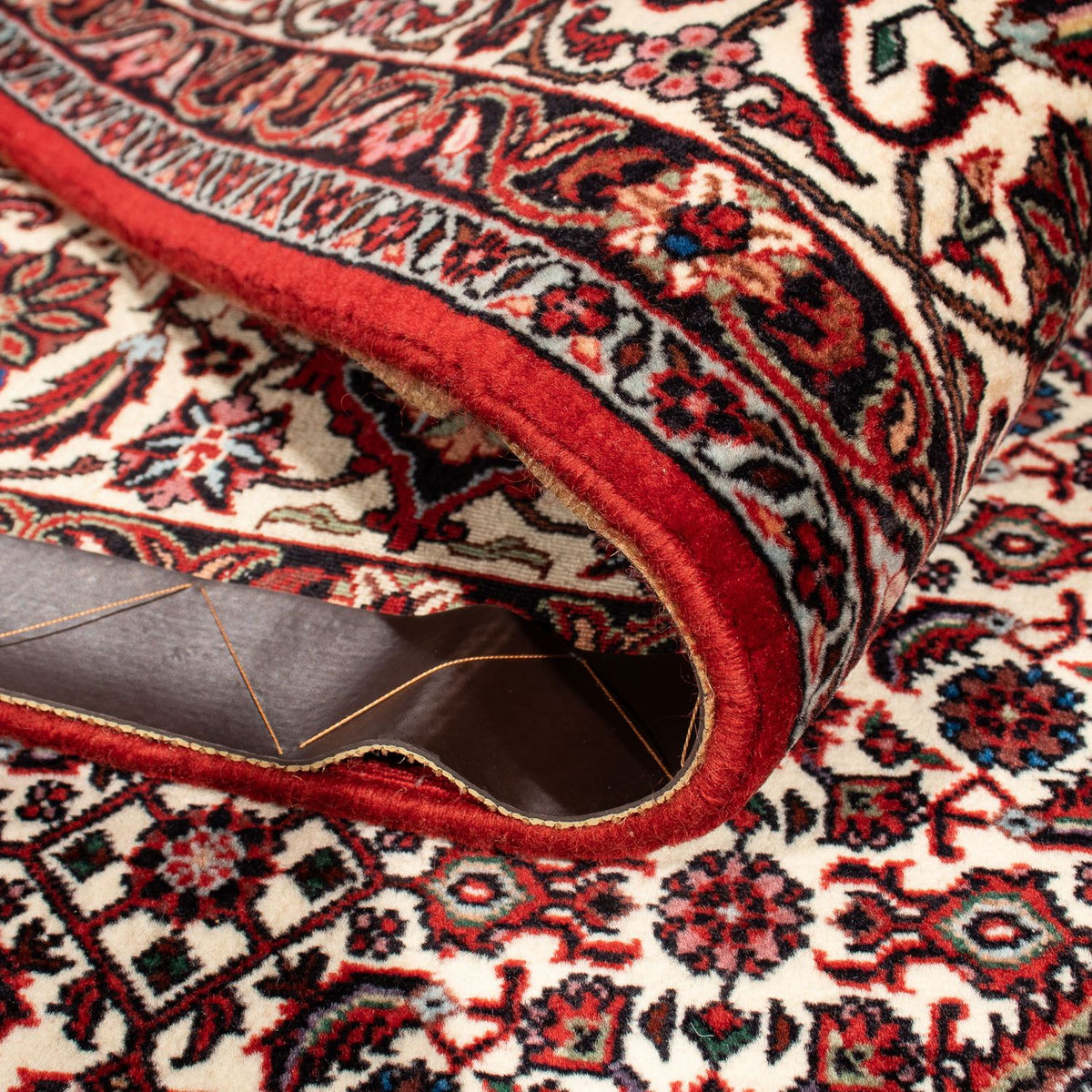 Tapis persan - Bidjar - 302 x 203 cm - rouge foncé