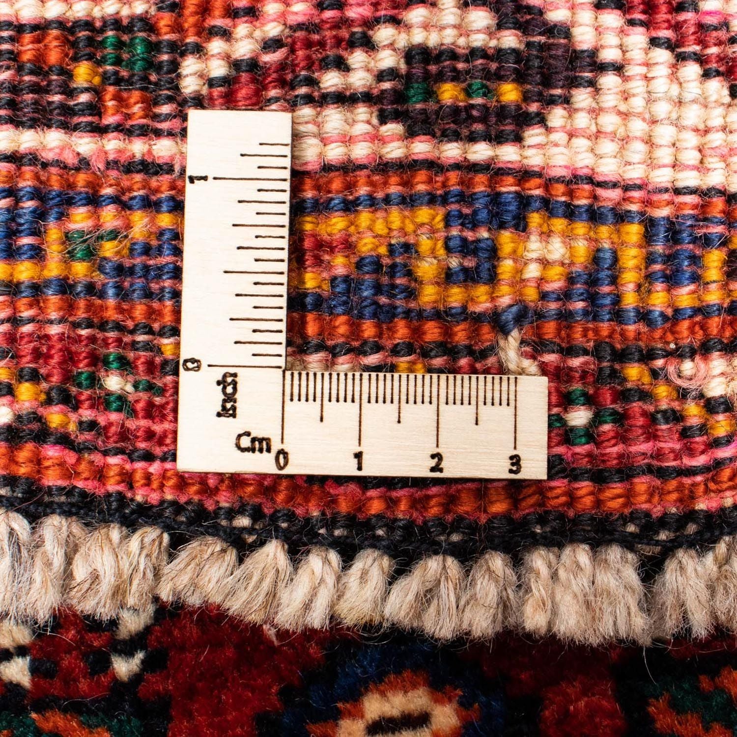 Tapis de couloir Tapis persan - Nomadic - 337 x 103 cm - rouge foncé