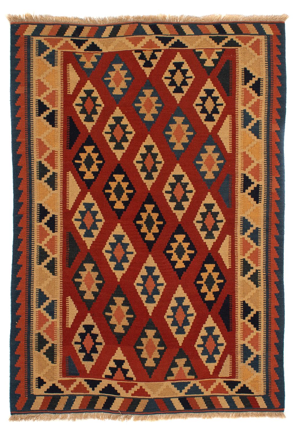 Tapis Kelim - Oriental - 200 x 153 cm - rouille
