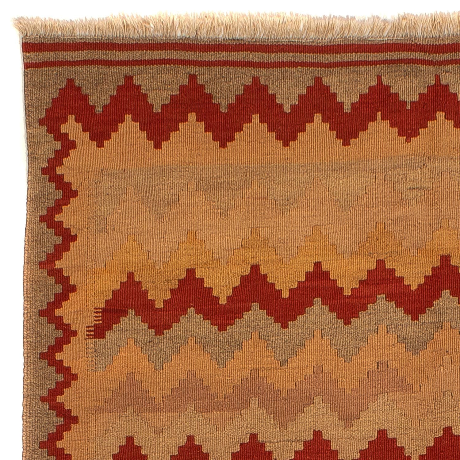 Tapis Kelim - Oriental - 214 x 144 cm - marron