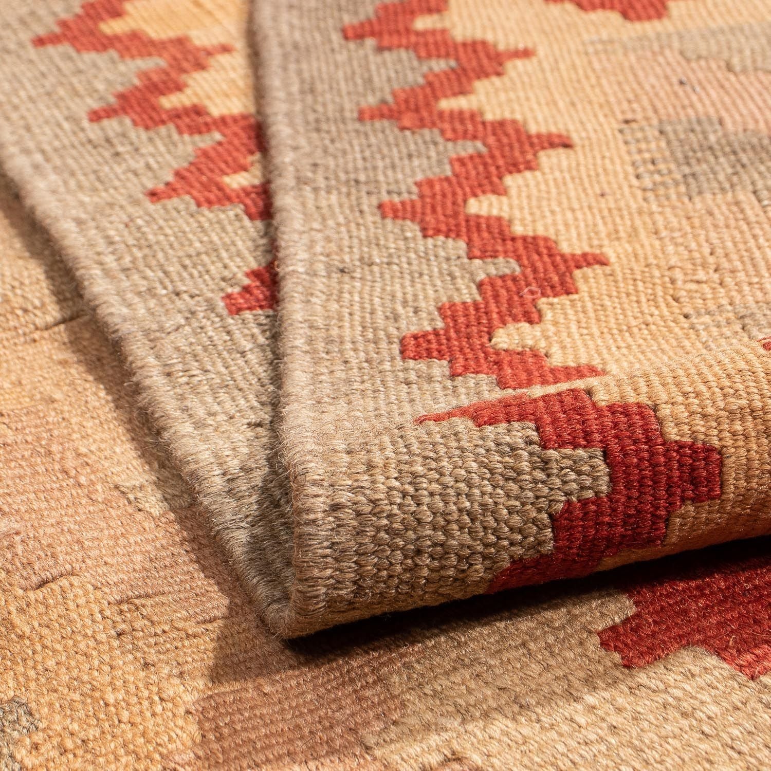 Tapis Kelim - Oriental - 214 x 144 cm - marron