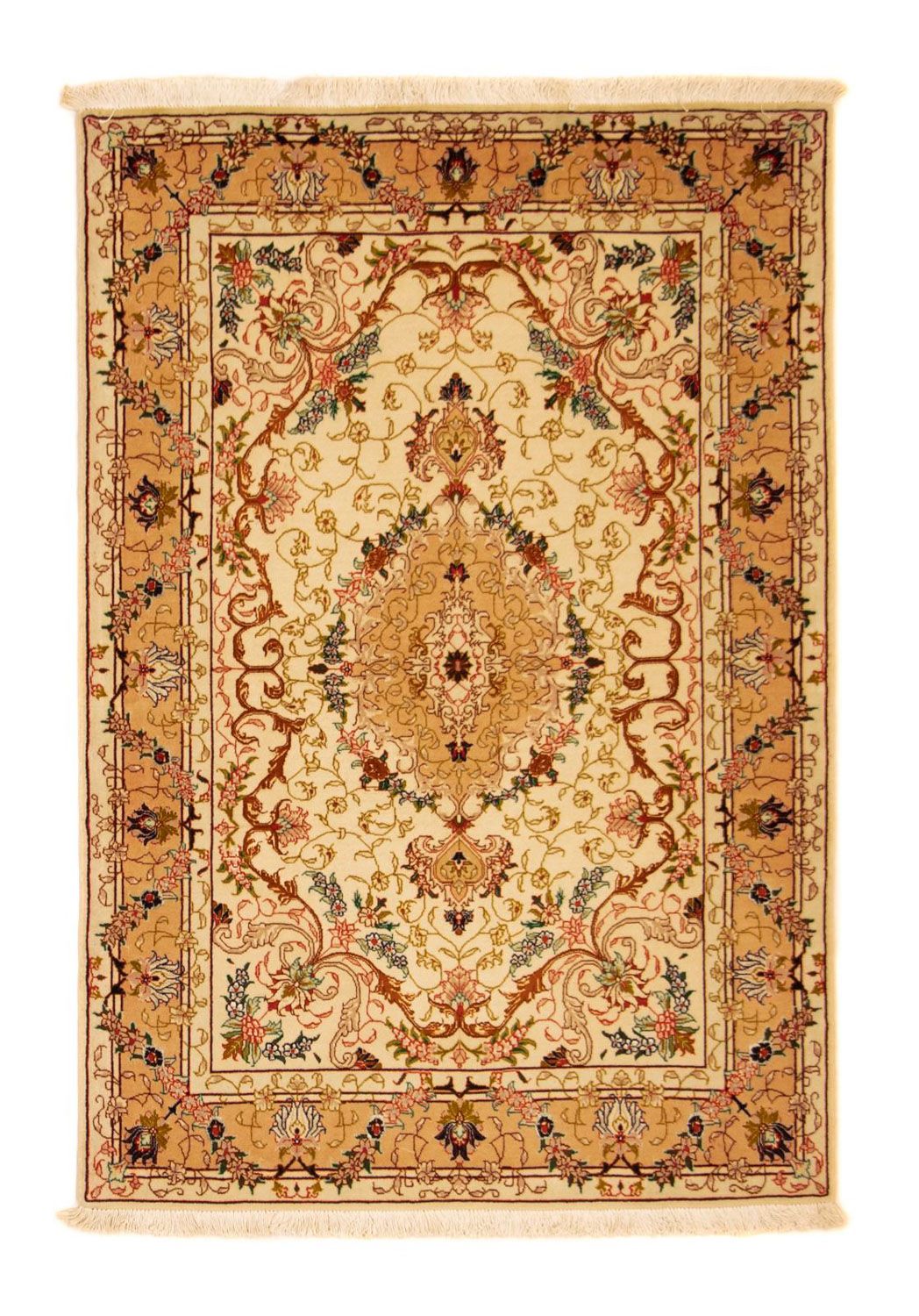 Tapis persan - Tabriz - Royal - 148 x 101 cm - beige
