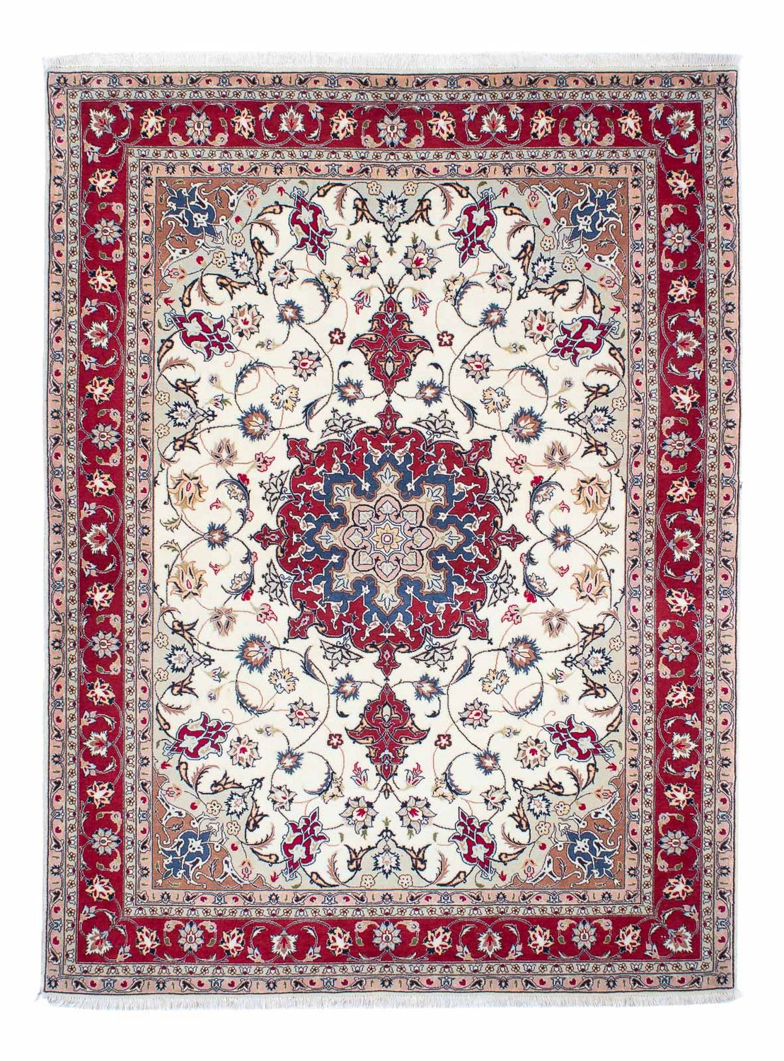 Tapis persan - Tabriz - Royal - 203 x 151 cm - beige