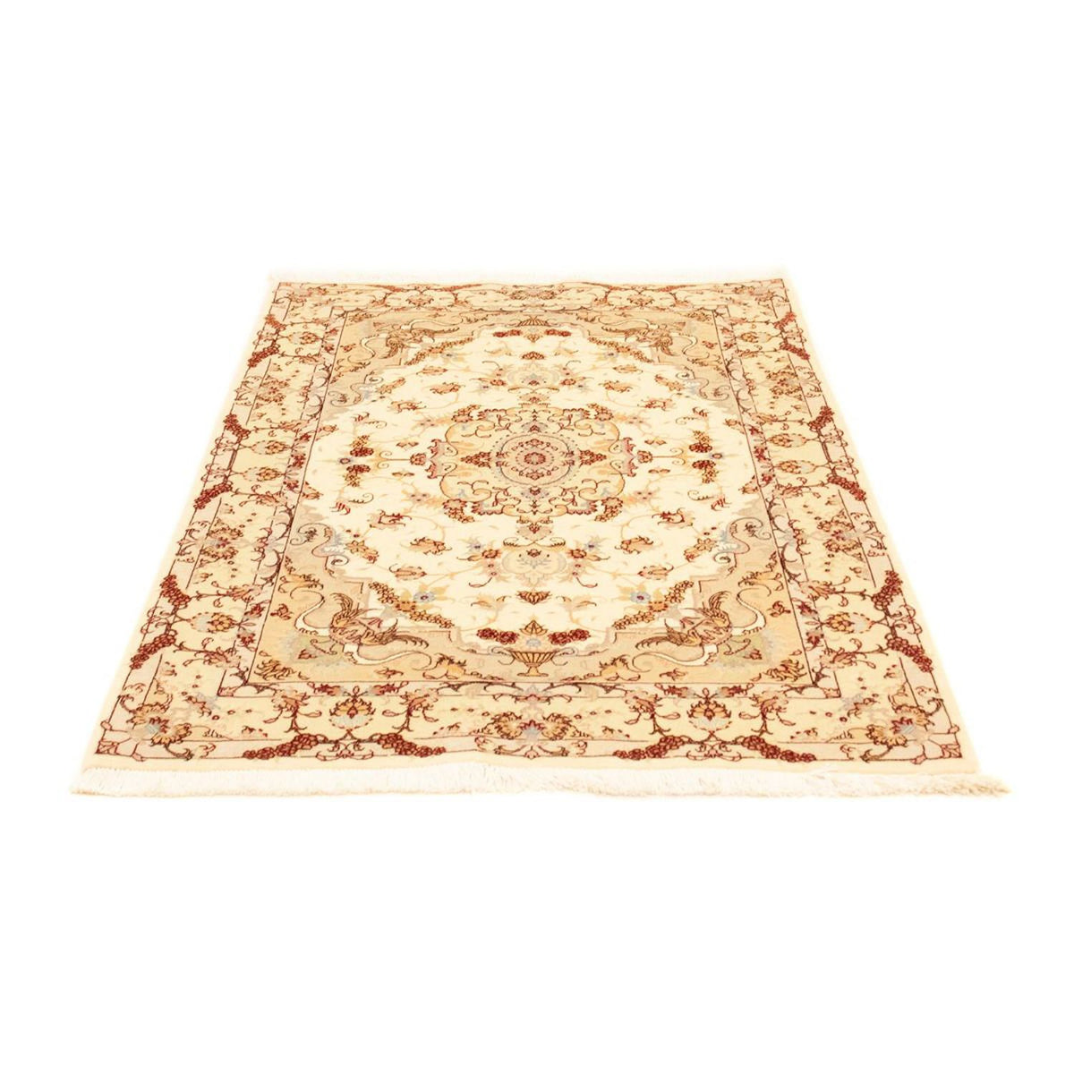 Tapis persan - Tabriz - Royal - 157 x 102 cm - beige