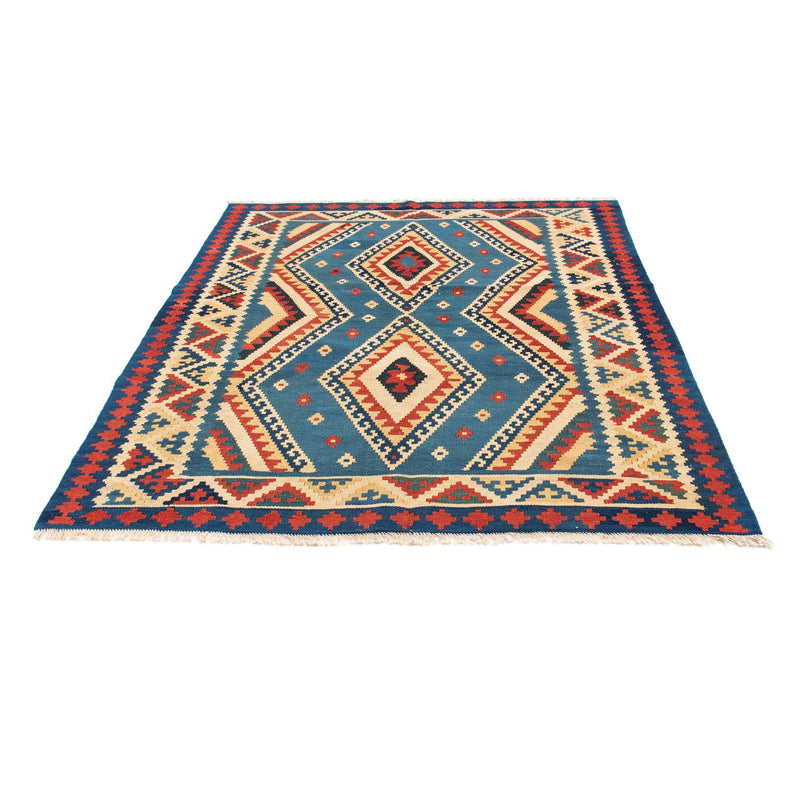Tapis Kelim - Oriental - 193 x 152 cm - bleu