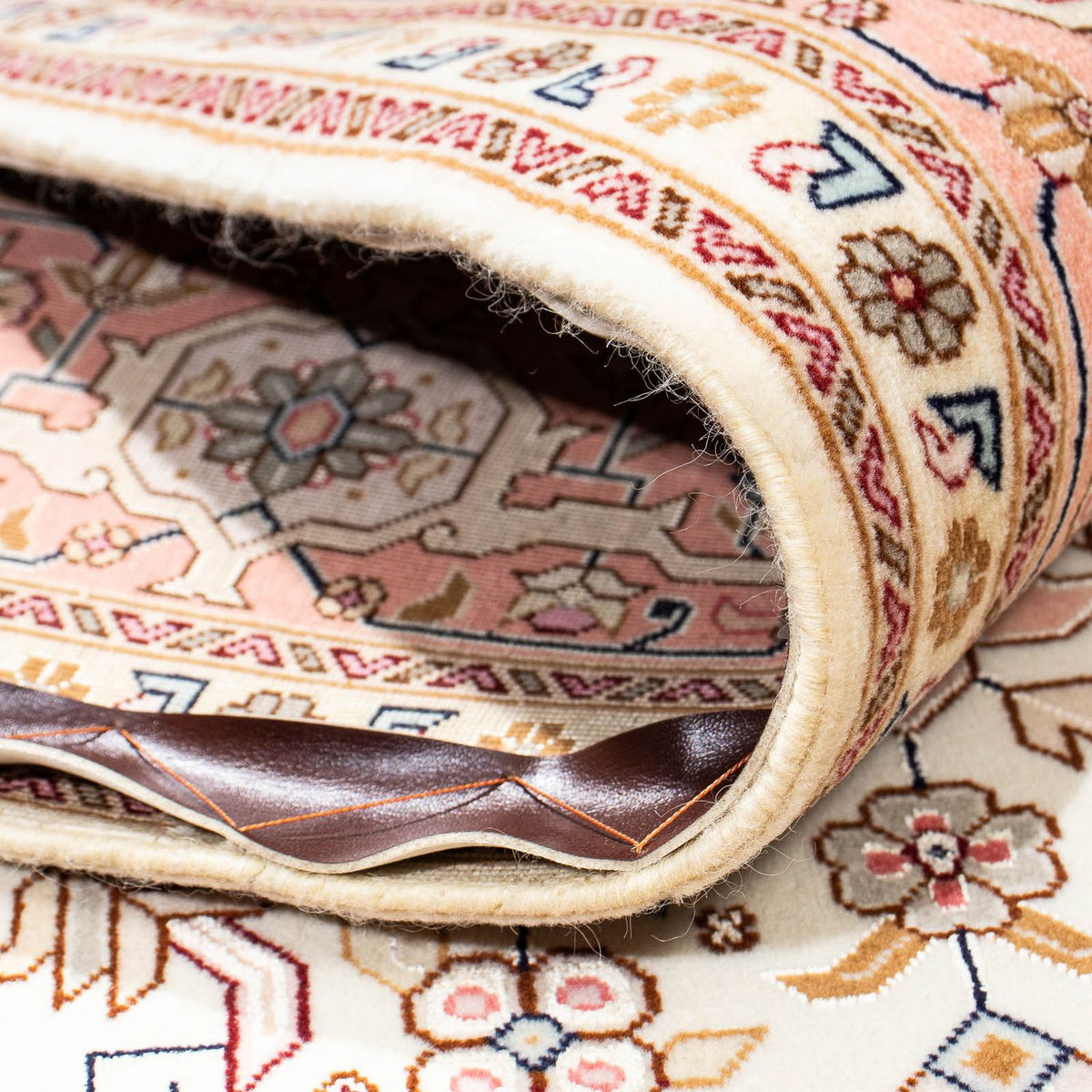 Tapis persan - Tabriz - Royal - 201 x 150 cm - beige