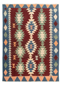 Tapis Kelim - Oriental - 265 x 190 cm - rouge foncé