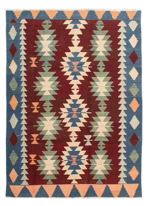 Tapis Kelim - Oriental - 265 x 190 cm - rouge foncé