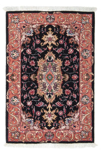Tapis persan - Tabriz - Royal - 91 x 61 cm - bleu foncé