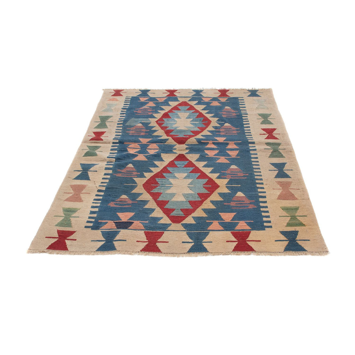 Tapis Kelim - Oriental - 160 x 115 cm - bleu