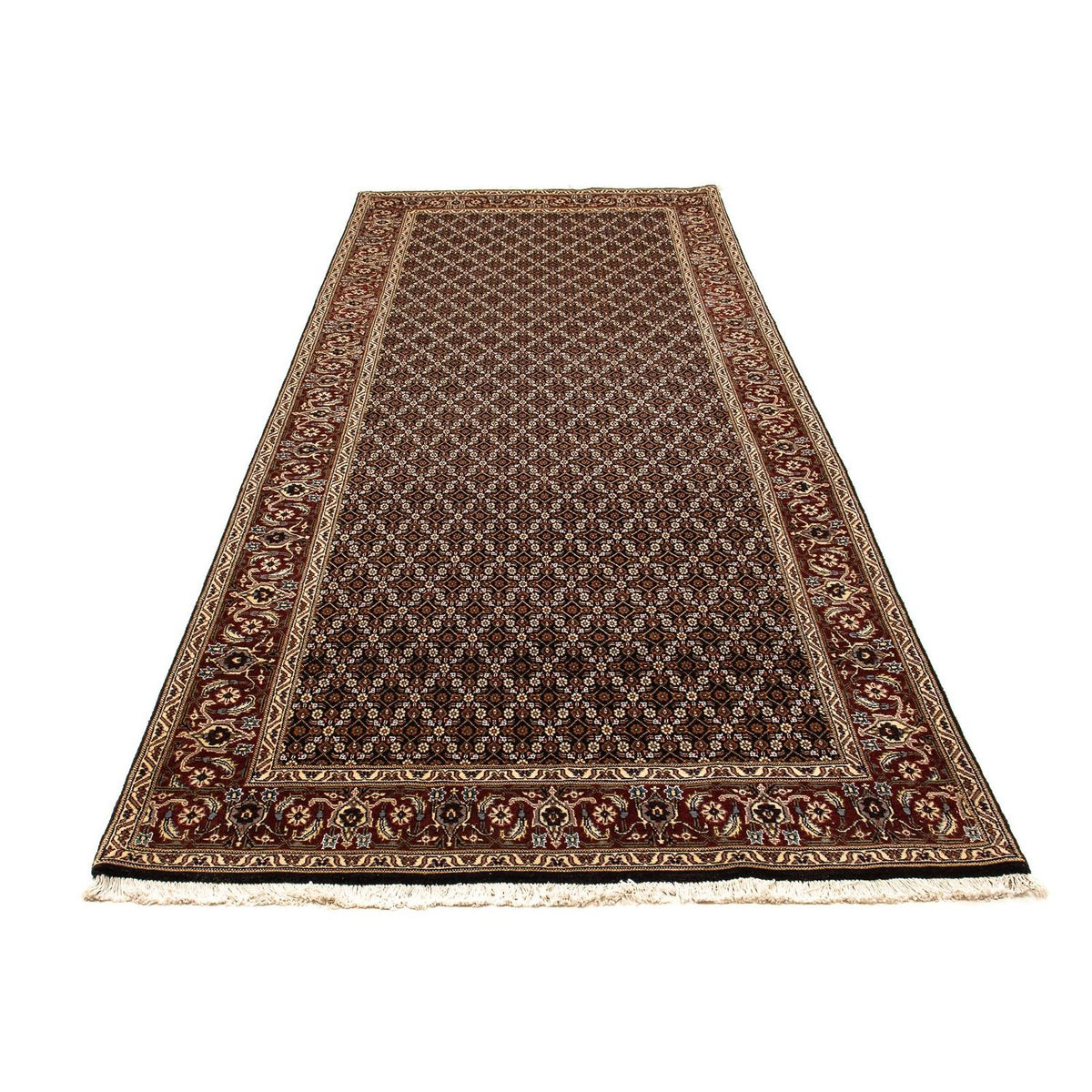 Tapis de couloir Tapis persan - Tabriz - 336 x 123 cm - multicolore