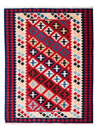 Tapis Kelim - Oriental - 202 x 153 cm - rouge