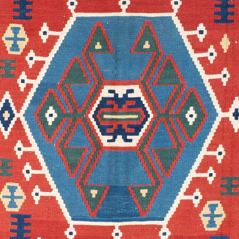 Tapis Kelim - Oriental - 208 x 160 cm - rouge