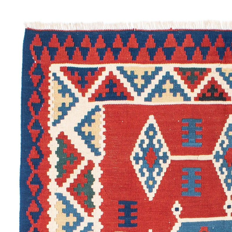 Tapis Kelim - Oriental - 208 x 160 cm - rouge