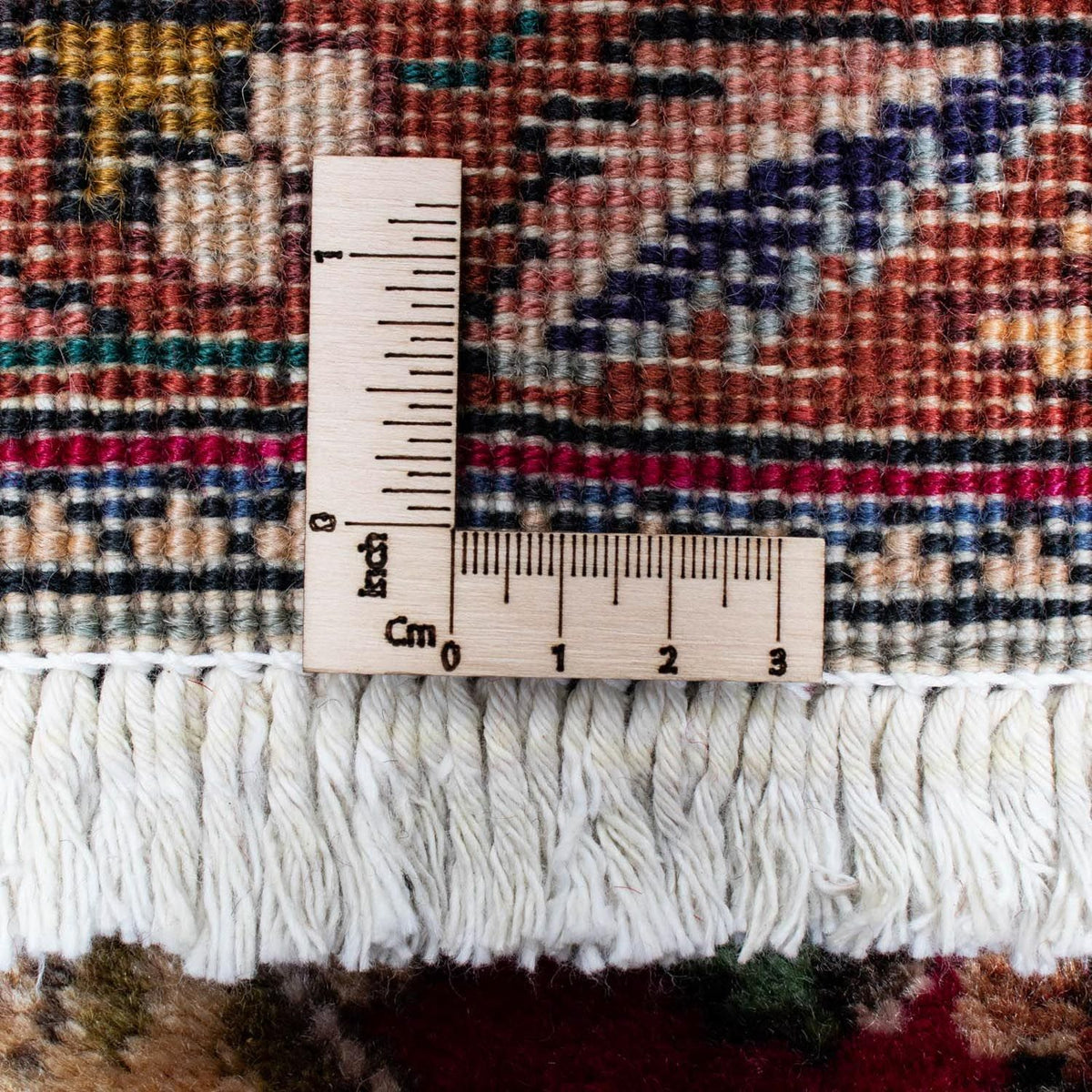 Tapis de couloir Tapis persan - Tabriz - 385 x 90 cm - rouge foncé