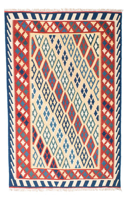 Tapis Kelim - Oriental - 206 x 156 cm - beige