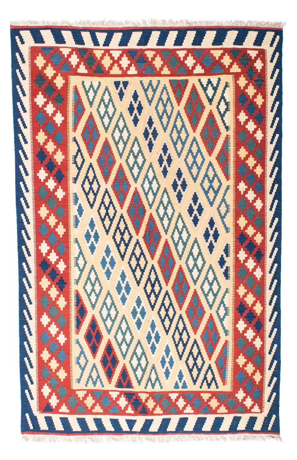 Tapis Kelim - Oriental - 206 x 156 cm - beige