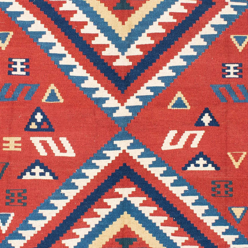 Tapis Kelim - Oriental - 213 x 160 cm - rouge