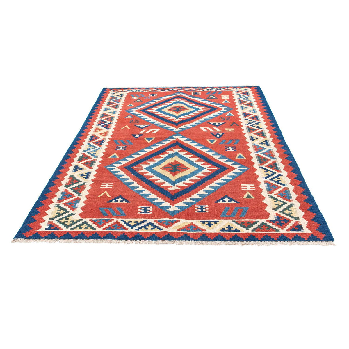 Tapis Kelim - Oriental - 213 x 160 cm - rouge