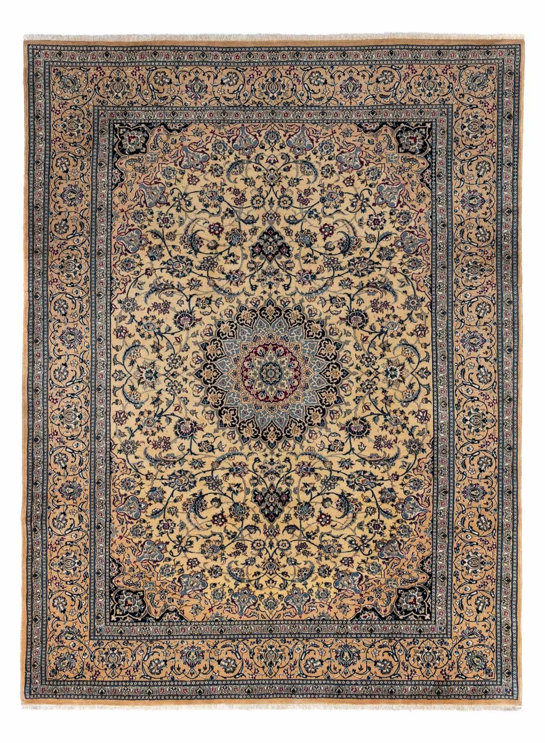 Tapis persan - Nain - Royal - 344 x 245 cm - beige foncé