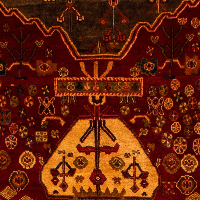 Tapis persan - Nomadic - 290 x 204 cm - rouge foncé